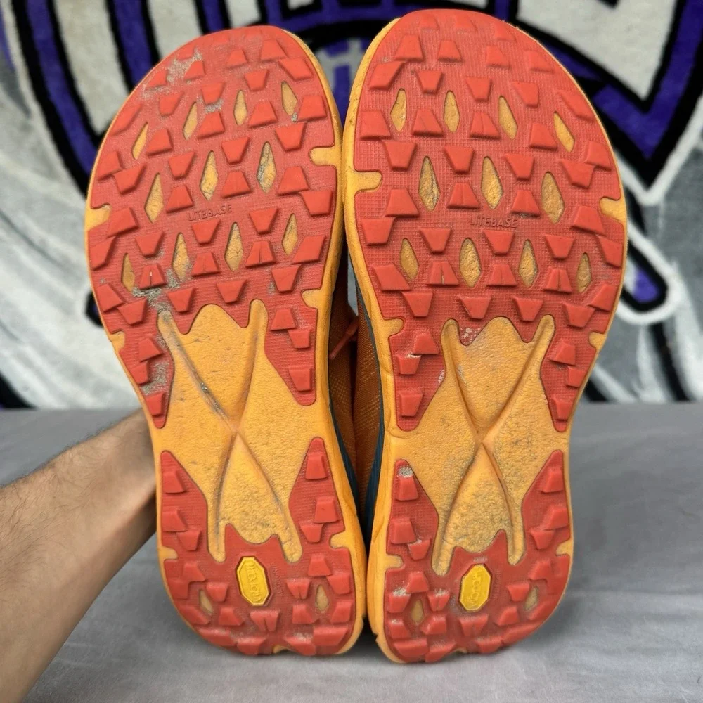 Size 11.5 D - Mens Hoka One One‎ Tecton X 1123161 PORY Orange Running Sneakers